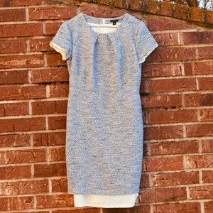 Ann Taylor Size 4 Gray Tweed Dress EUC